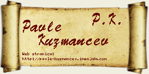 Pavle Kuzmančev vizit kartica